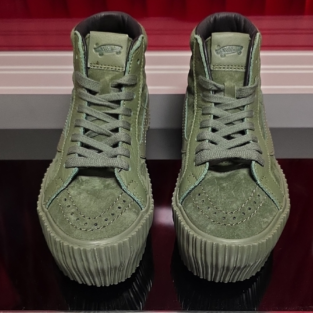 Vans Sk8-Hi Reissue 3 Platform Army Green – Men’s 5 / Women’s 6.5 – New - Picture 2 of 5